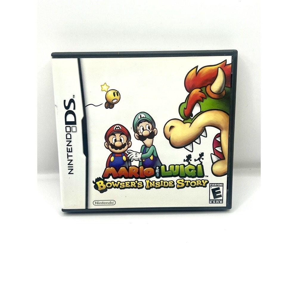 Mario & Luigi: Bowser's Inside Story Nintendo DS, 2009 Used Game Box And Manual